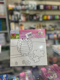 Cute Owl Canvas Painting Set - Kids Art & Craft Kit