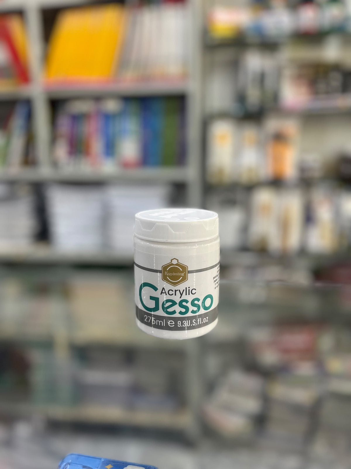 Keep Smiling Acrylic Gesso - White Gesso Primer - 275ml - Professional Canvas Primer