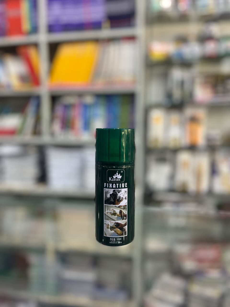 Kuelox Fixative Spray - 180ml - Professional Fixative for Sketch, Charcoal, Pastel & Pencil