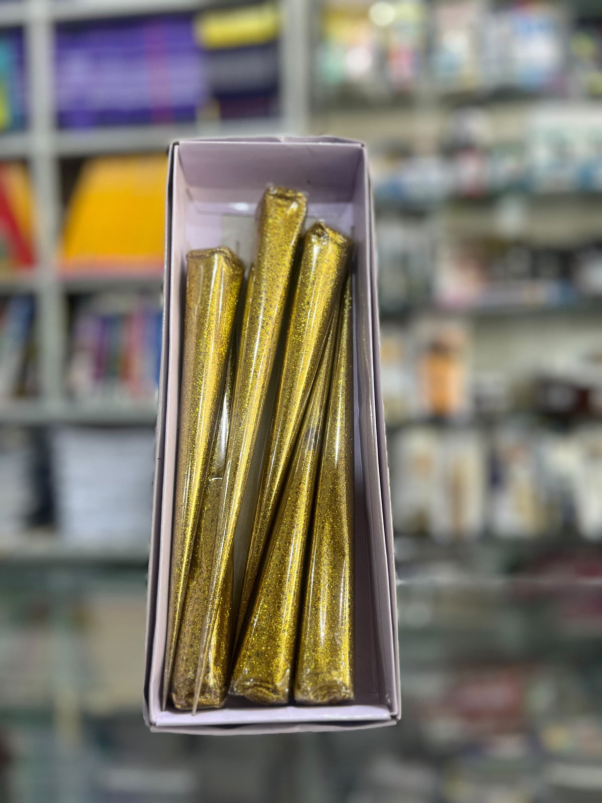 Golden Glitter Mehndi Cones - Pack of 5 - Shimmering Party Mehndi for Eid, Weddings & Brida