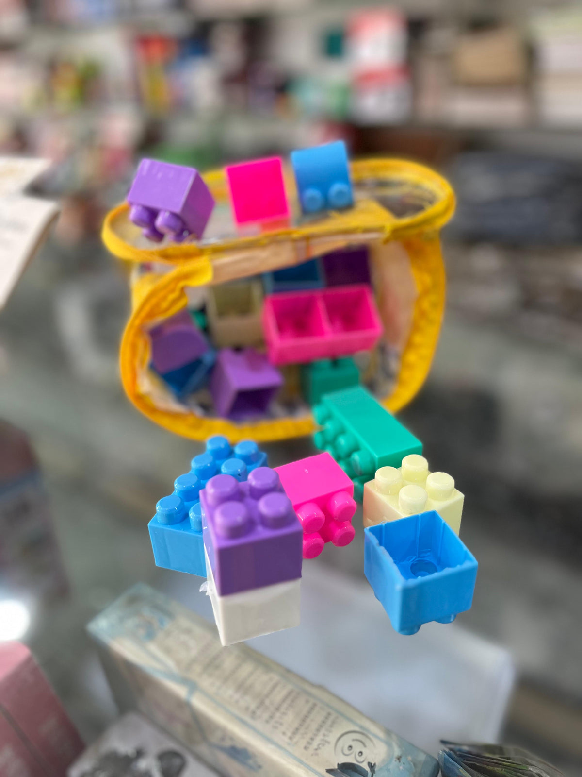 Blocks With Cartoon Zip Bag.
