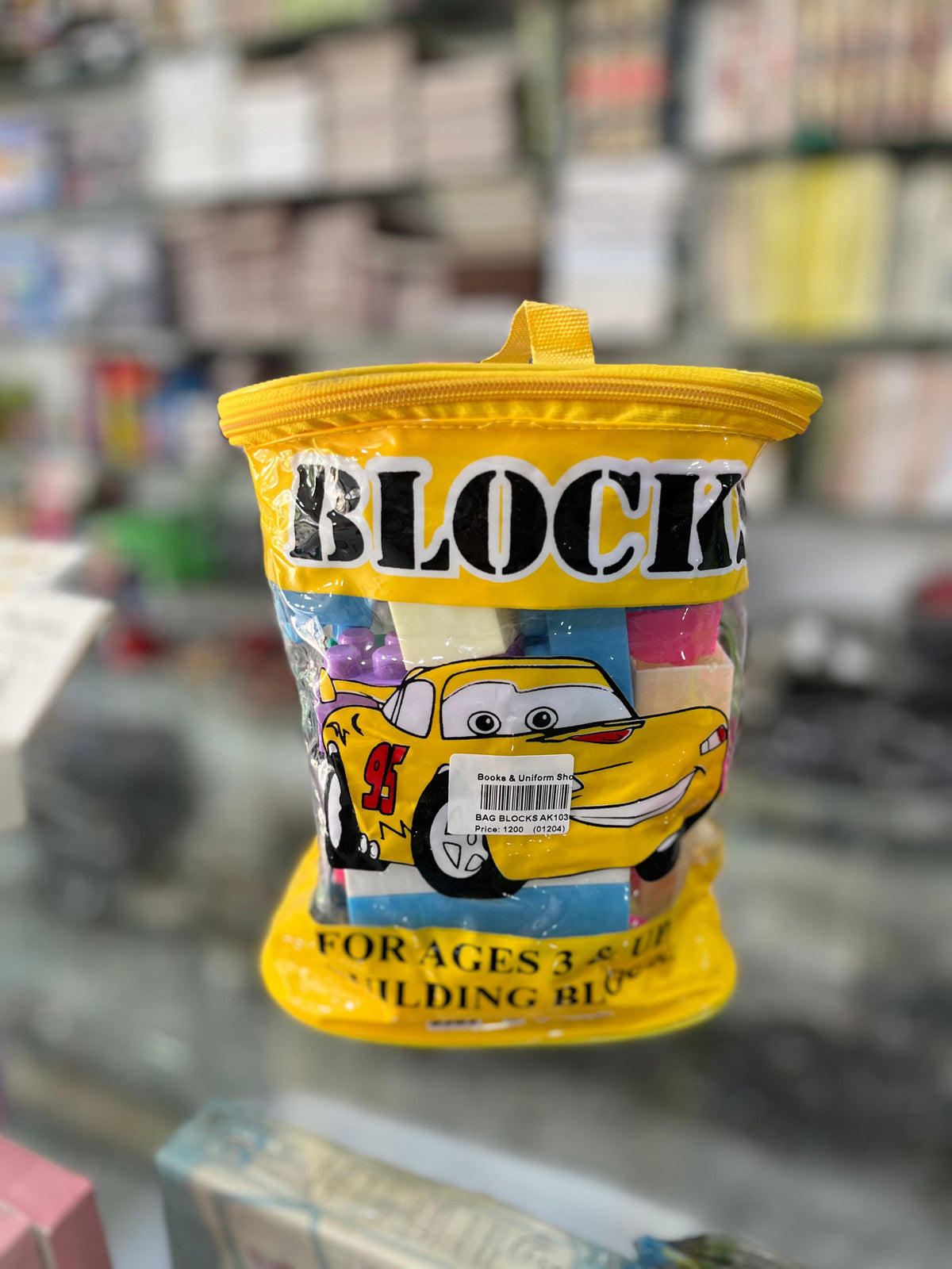 Blocks With Cartoon Zip Bag.